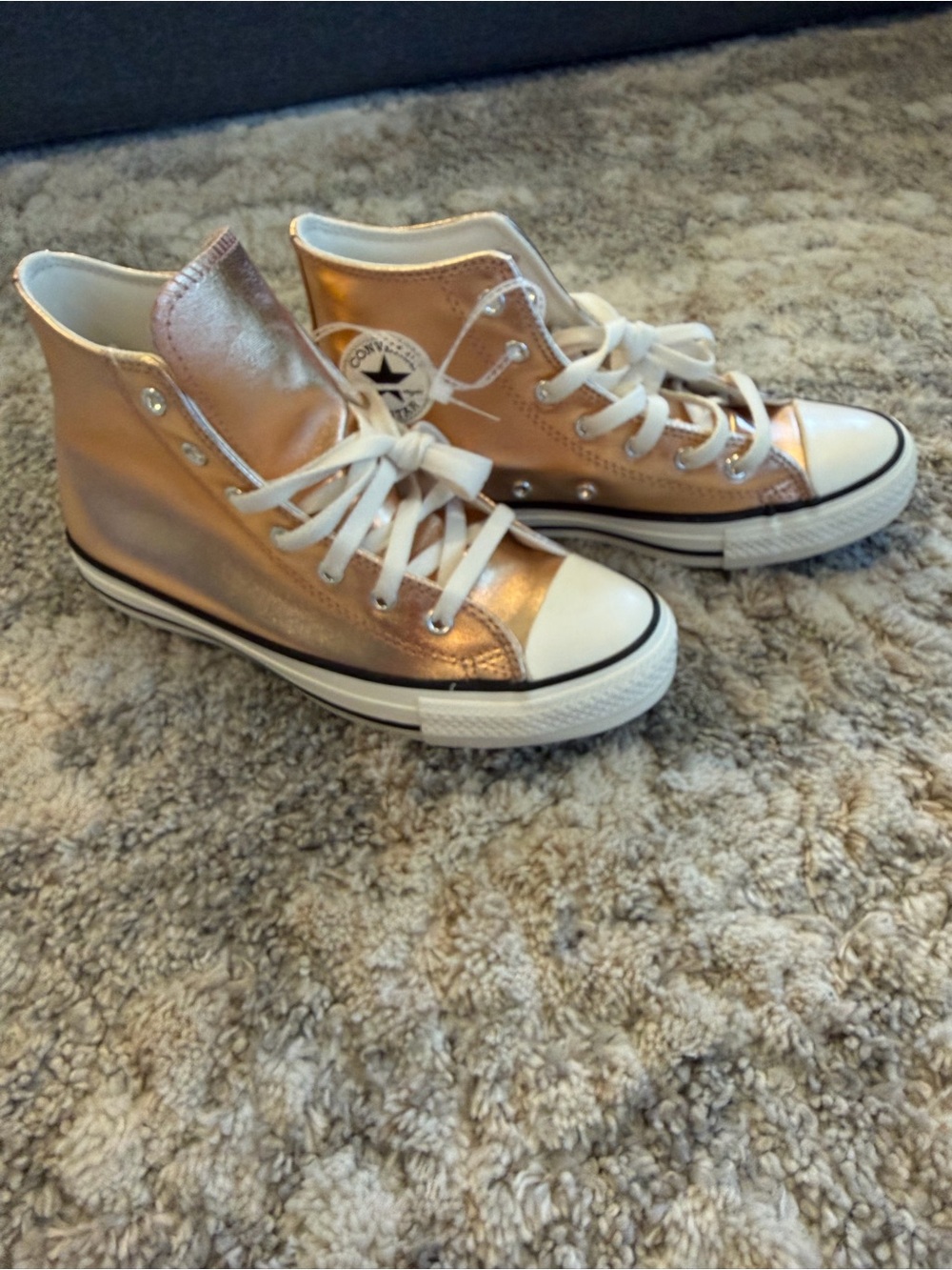 Converse High Top Sneakers - Metallic Rose